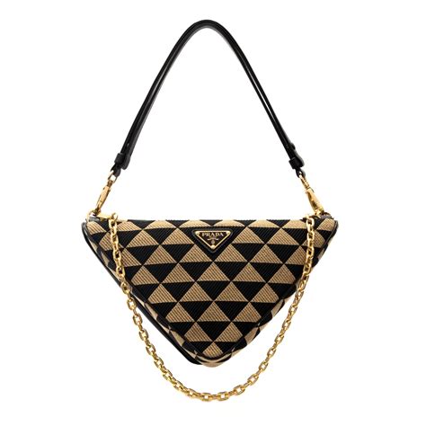 prada double triangle bag